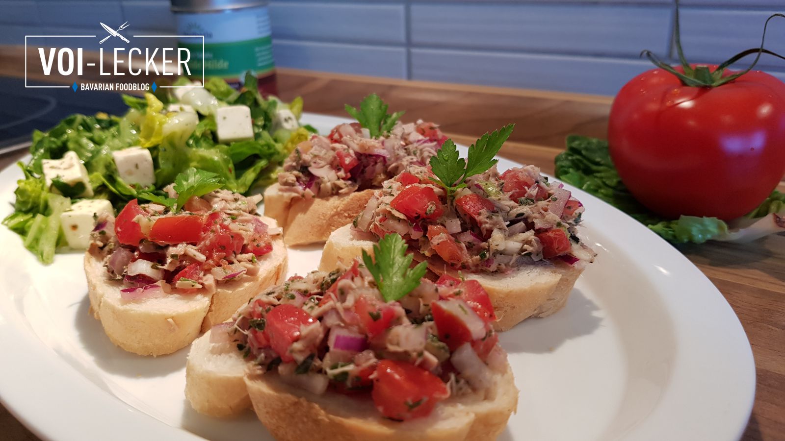 Rezept für Bruschetta Tonno. Alles andere als &amp;quot;nur&amp;quot; eine Vorspeise!