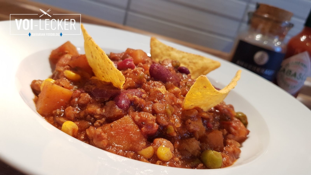 Rezept für Süßkartoffel-Chili mit Berglinsen - Chili con Carne mal anders