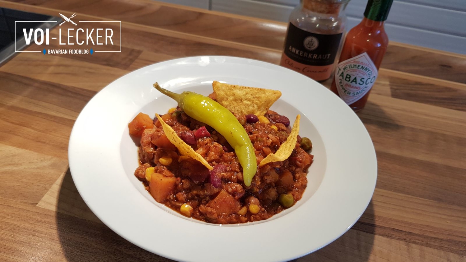 Rezept für Süßkartoffel-Chili mit Berglinsen - Chili con Carne mal anders